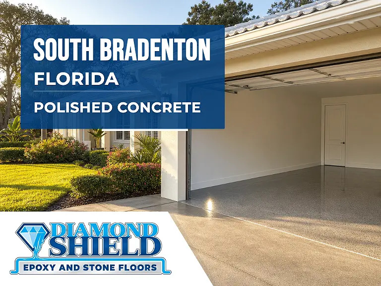 DiamondShield polished concrete floors in South Bradenton, Florida.