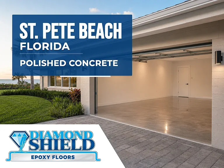 DiamondShield polished concrete floors in St. Pete Beach, Florida.