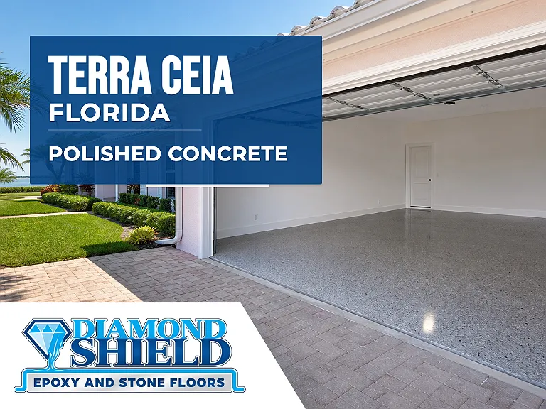 DiamondShield polished concrete floors in Terra Ceia, Florida.
