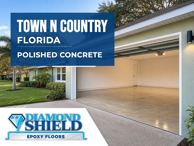 DiamondShield polished concrete floors in Town 'n' Country, Florida.