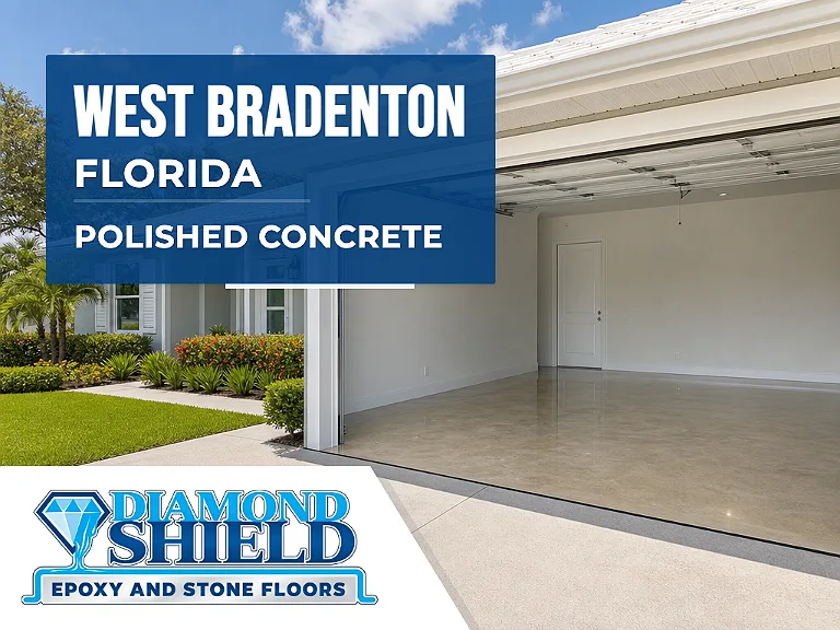 DiamondShield polished concrete floors in West Bradenton, Florida.