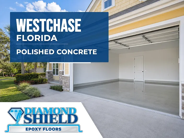 DiamondShield polished concrete floors in Westchase, Florida.