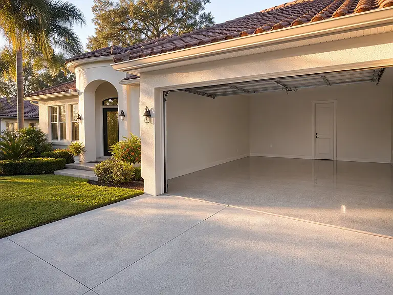 Polished concrete floors in East Lake, FL