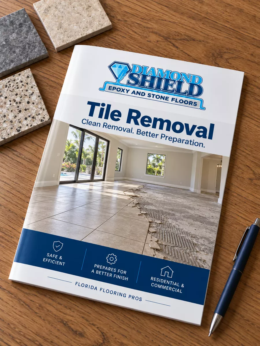 Tile removal service brochure, Tampa, FL